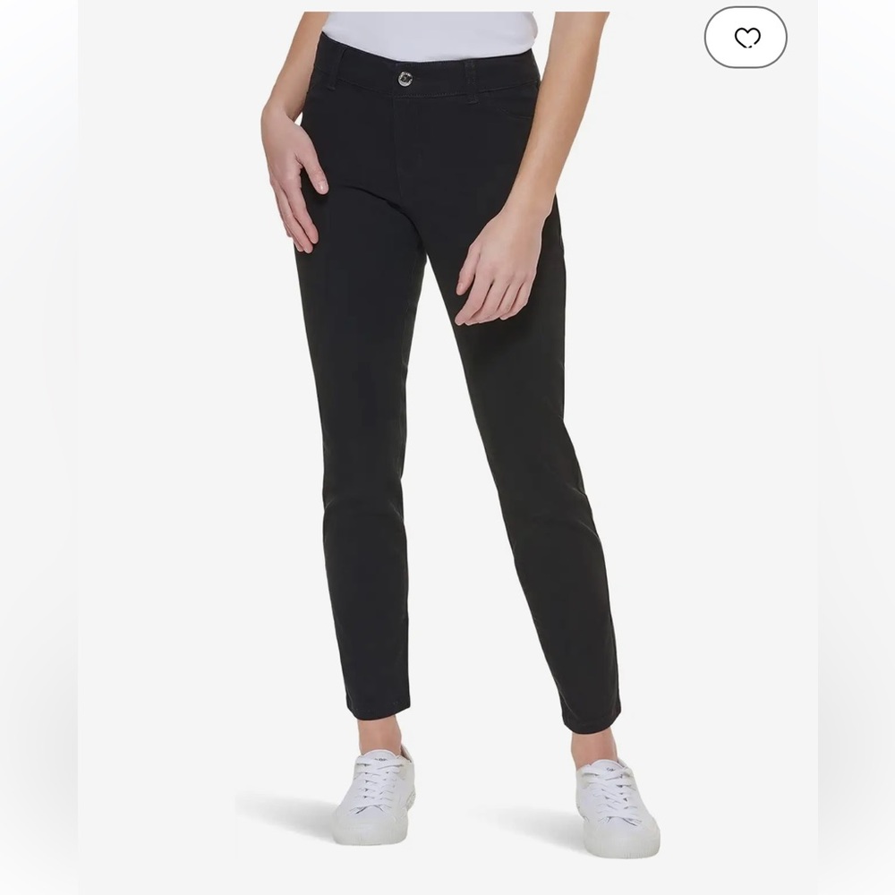 Calvin Klein midrise slim stretch cotton pants - size 4 - brand new